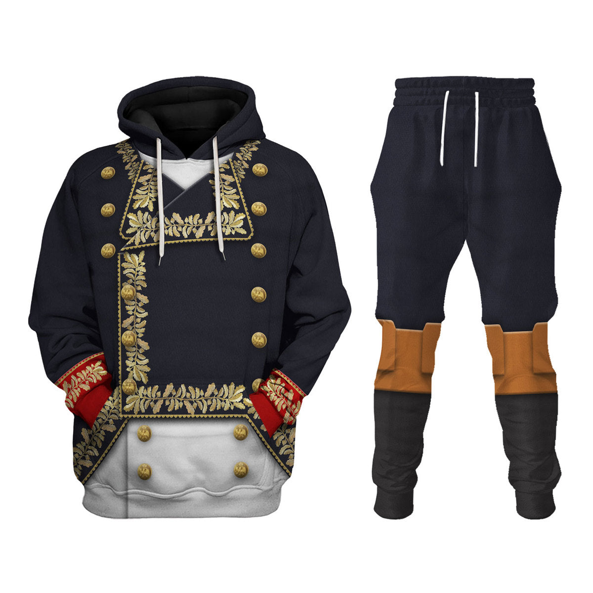 Napoleon in His General Uniform All Over Print Hoodie Sweatshirt T-Shirt Tracksuit - Stormmerch Exclusive