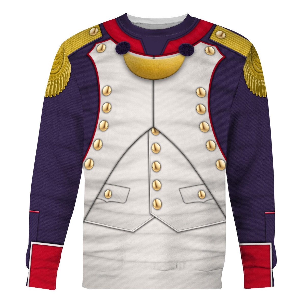 Napoleonic French Line Infantry Officer-1806-1815 Uniform All Over Print Hoodie Sweatshirt T-Shirt Tracksuit - Stormmerch Exclusive