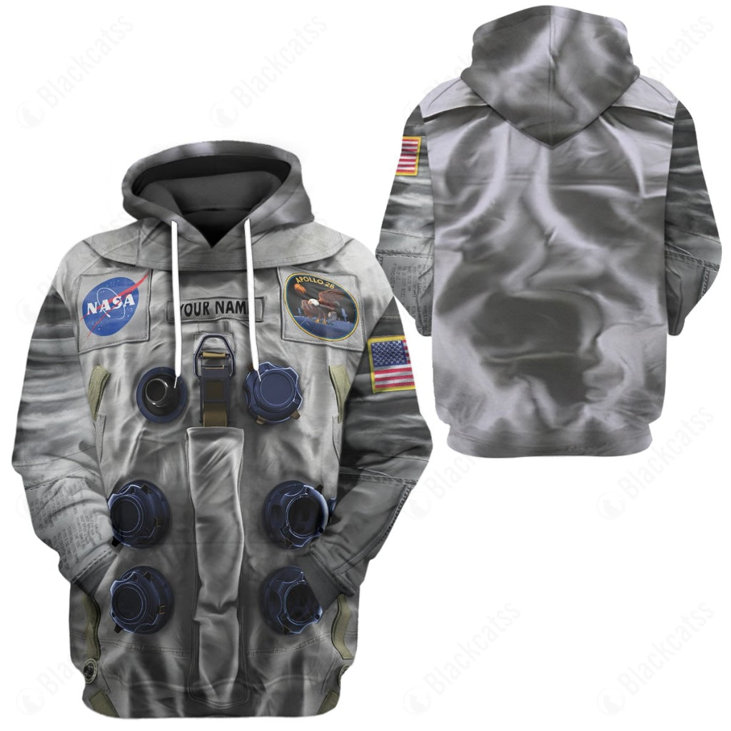 Nasa Apollo 11 Neil Armstrong Spacesuit Costume Hoodie Sweatshirt T-Shirt Sweatpants Tracksuit - Stormmerch Exclusive