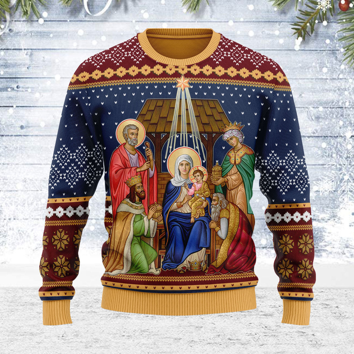 Nativity of Jesus Christ Christmas Sweater - Stormmerch Exclusive
