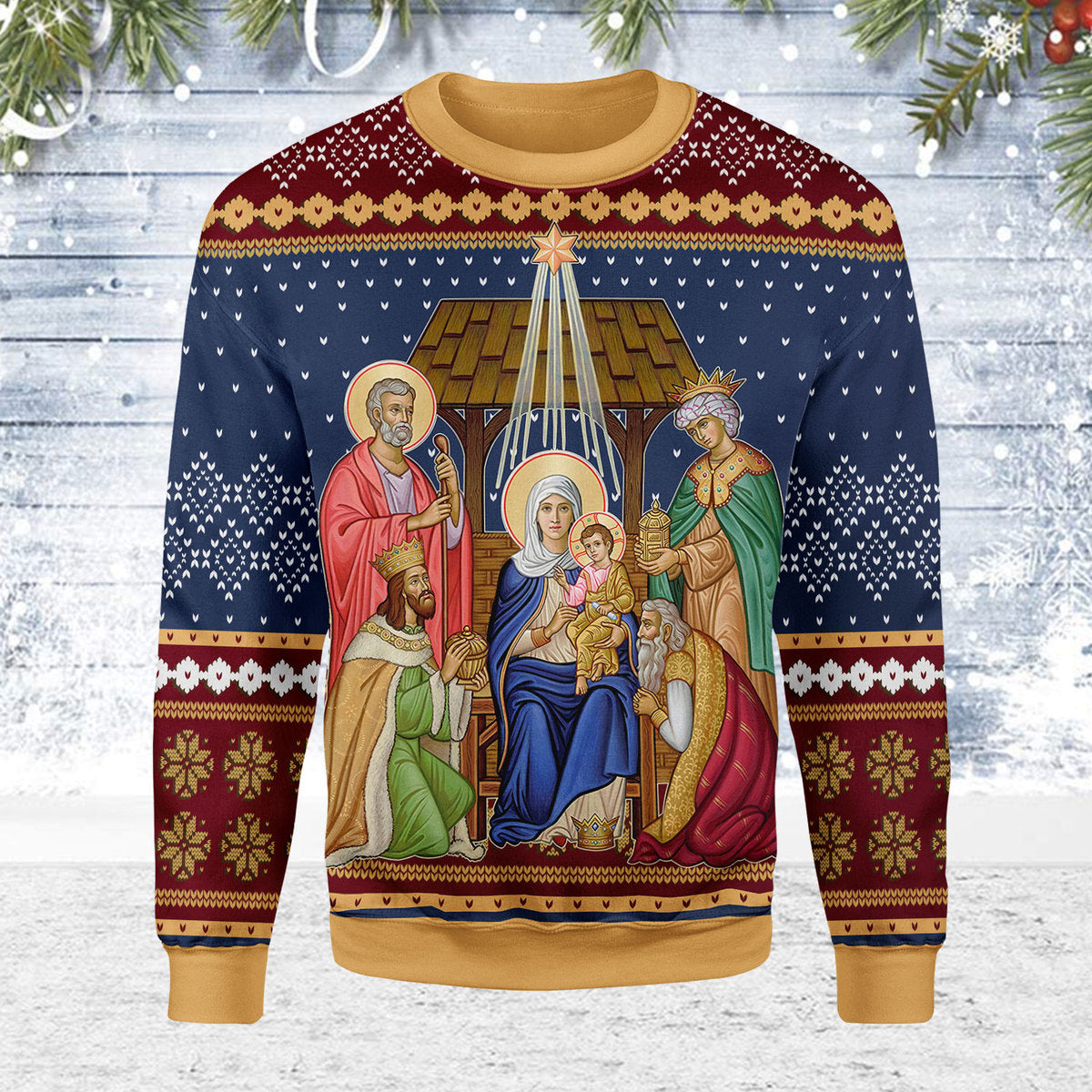 Nativity of Jesus Christ Christmas Sweater - Stormmerch Exclusive
