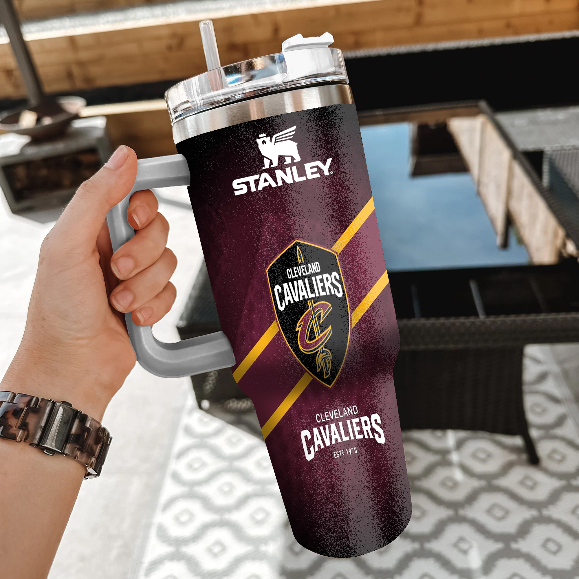 NBA Cleveland Cavaliers Custom Stanley Cup 40 oz 30 oz Tumbler With Handle