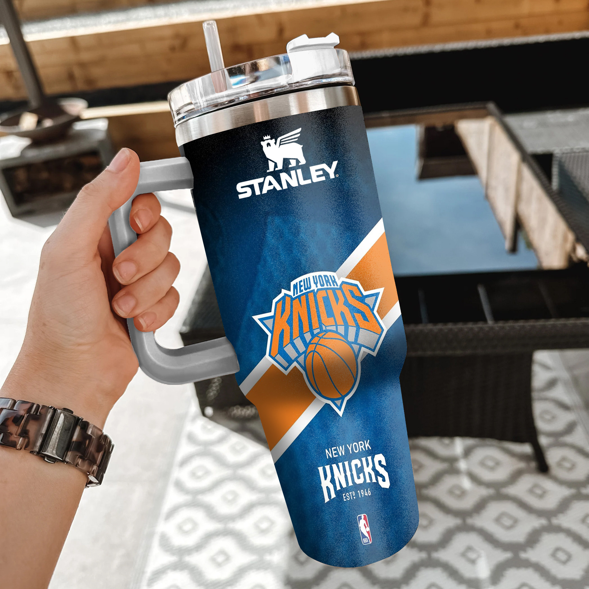 NBA New York Knicks Custom Stanley Cup 40 oz 30 oz Tumbler With Handle