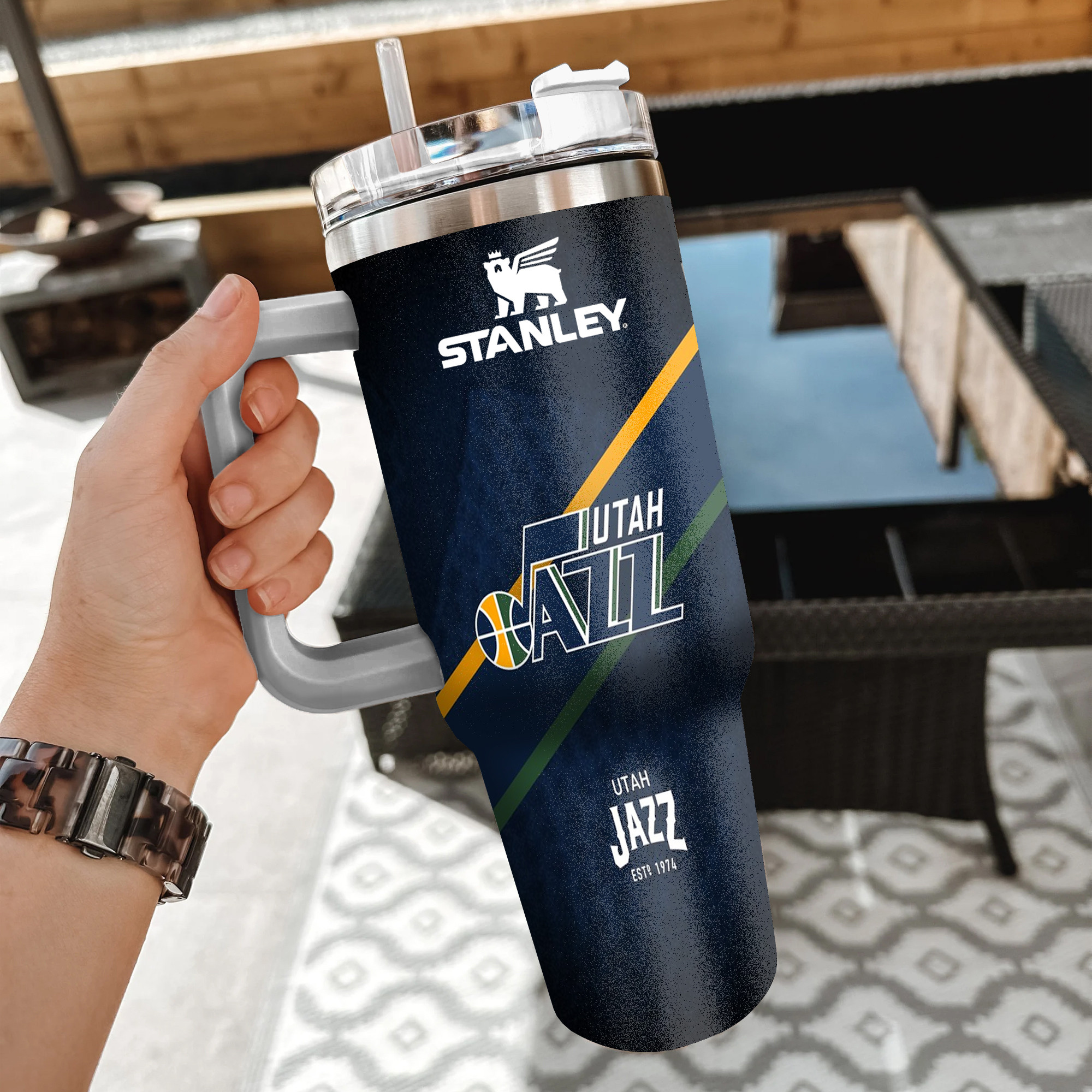 NBA Utah Jazz Custom Stanley Cup 40 oz 30 oz Tumbler With Handle