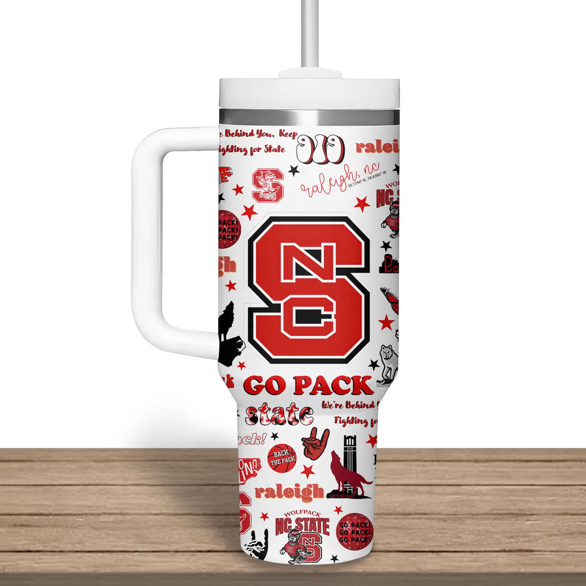 NC State Wolfpack basketball NCAA Custom Stanley Cup 40 oz 30 oz Tumbler With Handle