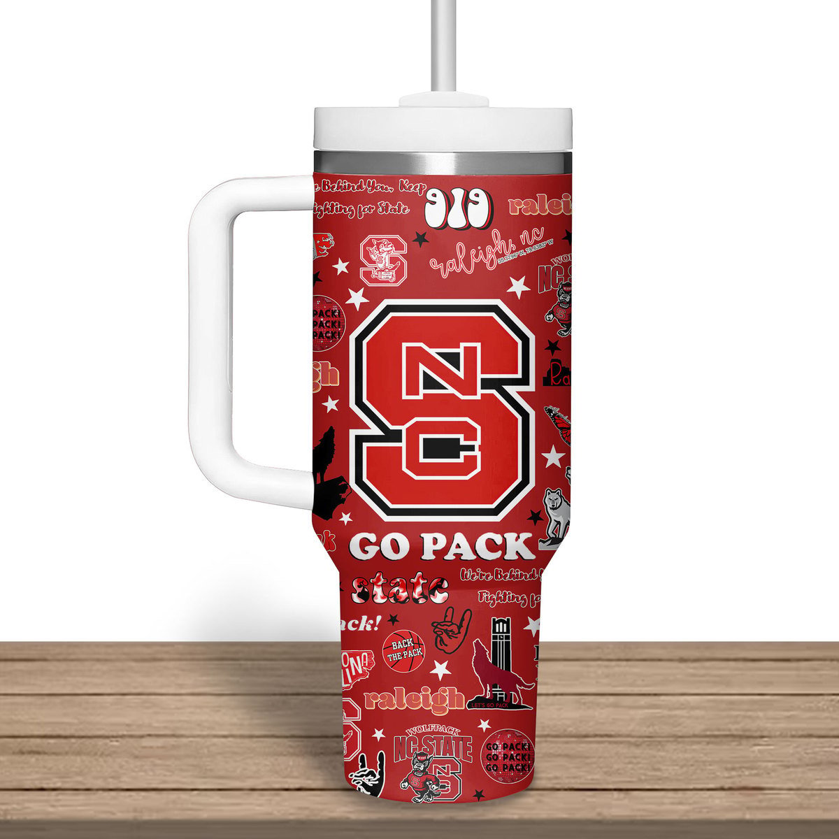 NC State Wolfpack basketball NCAA Custom Stanley Cup 40 oz 30 oz Tumbler With Handle