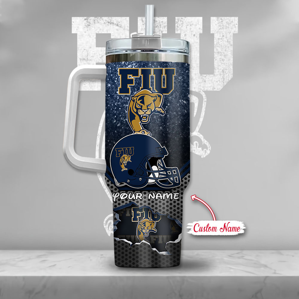 NCAA FIU Panthers Mickey Mouse Custom Stanley Cup 40 oz 30 oz Tumbler With Handle