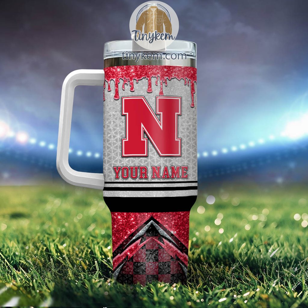 Nebraska Cornhuskers Glitter NCAA Custom Stanley Cup 40 oz 30 oz Tumbler With Handle