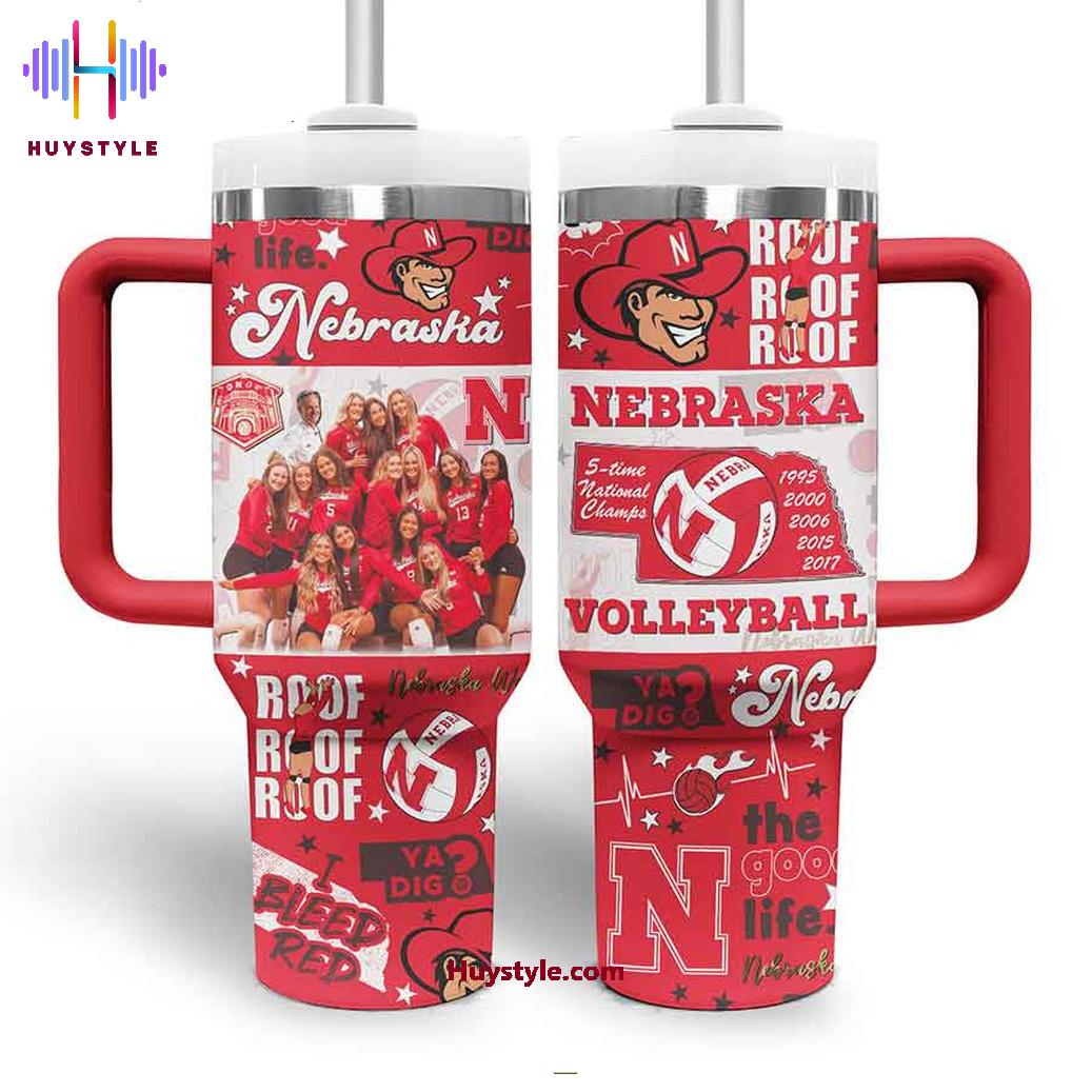 Nebraska Cornhuskers NCAA Custom Stanley Cup 40 oz 30 oz Tumbler With Handle