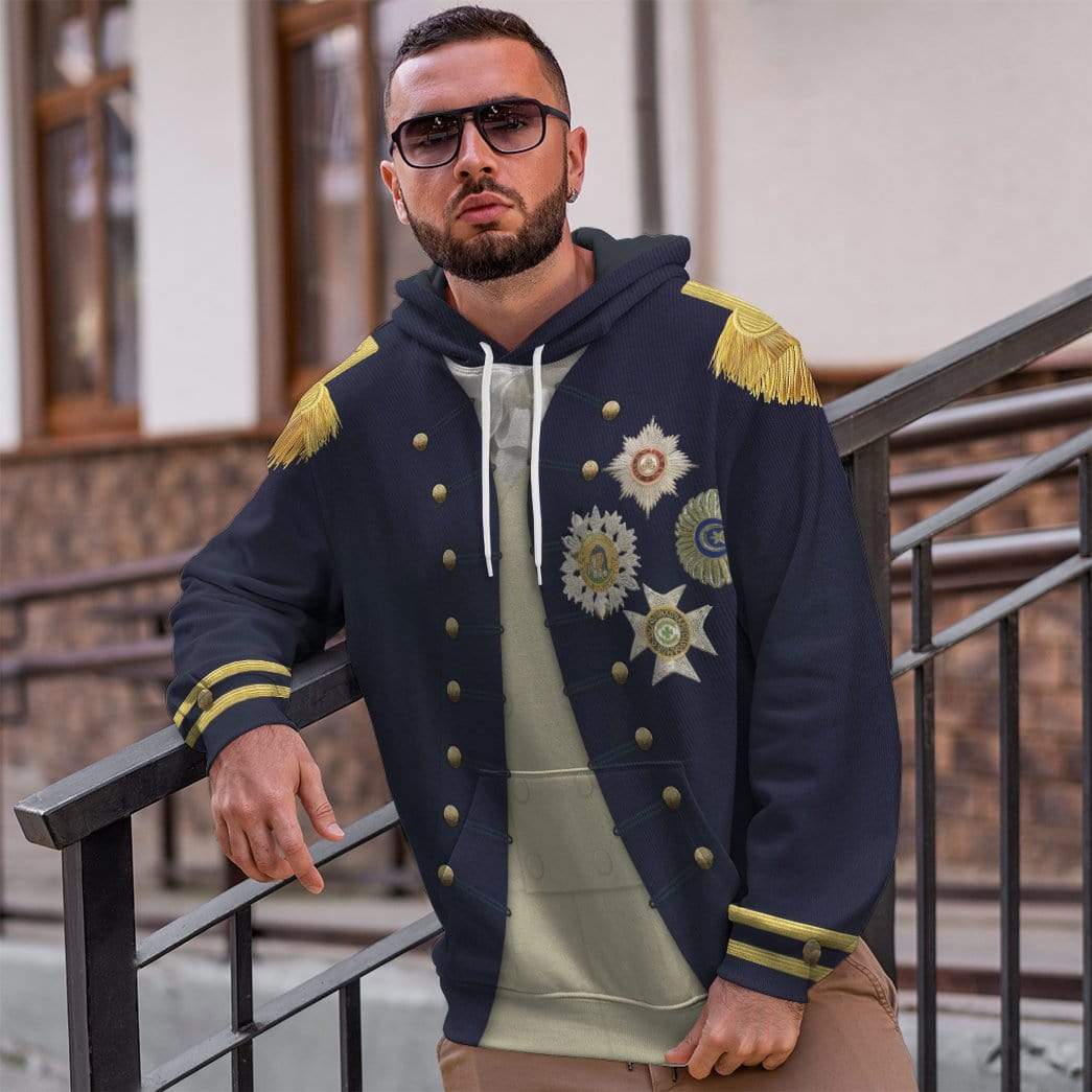 Nelson Uniform as worn at Trafalgar Napoleonic Wars British Navy Costume Hoodie Sweatshirt T-Shirt Sweatpants Tracksuit - Stormmerch Exclusive
