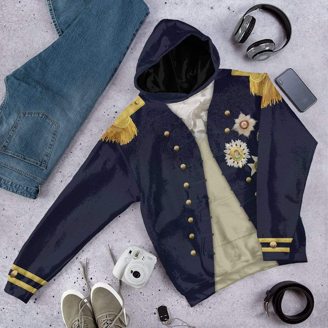 Nelson Uniform as worn at Trafalgar Napoleonic Wars British Navy Costume Hoodie Sweatshirt T-Shirt Sweatpants Tracksuit - Stormmerch Exclusive