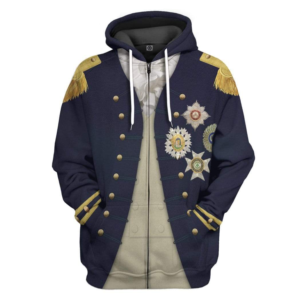 Nelson Uniform as worn at Trafalgar Napoleonic Wars British Navy Costume Hoodie Sweatshirt T-Shirt Sweatpants Tracksuit - Stormmerch Exclusive