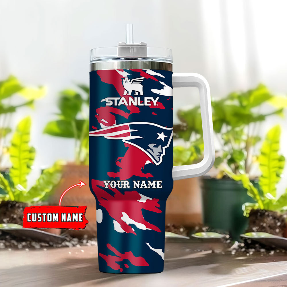 New England Patriots NFL Custom Stanley Cup 40 oz 30 oz Tumbler With Handle