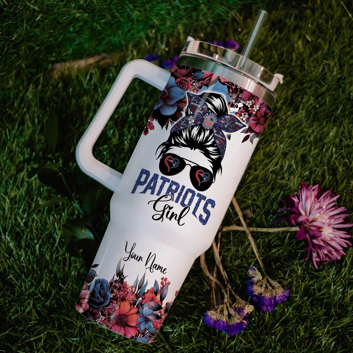 New England Patriots NFL Custom Stanley Cup 40 oz 30 oz Tumbler With Handle