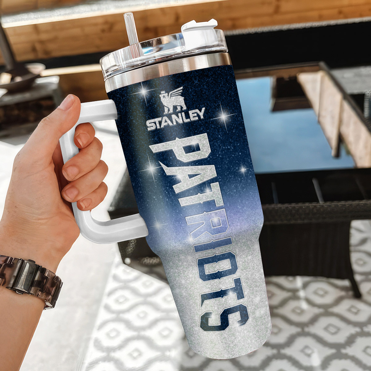 New England Patriots NFL Custom Stanley Cup 40 oz 30 oz Tumbler With Handle