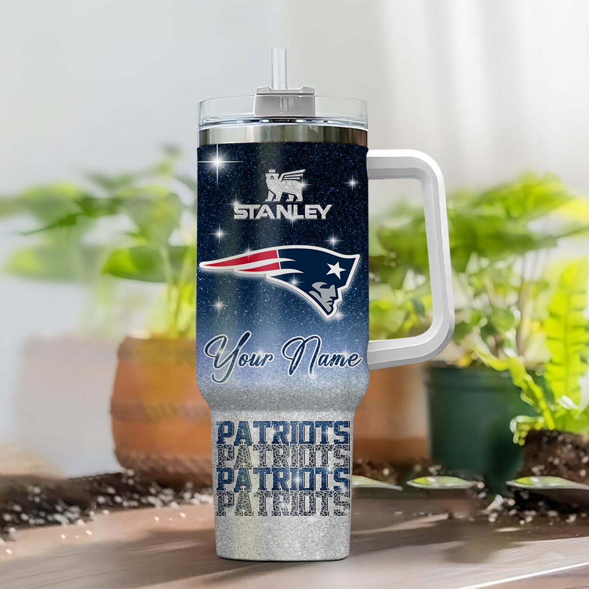 New England Patriots NFL Custom Stanley Cup 40 oz 30 oz Tumbler With Handle