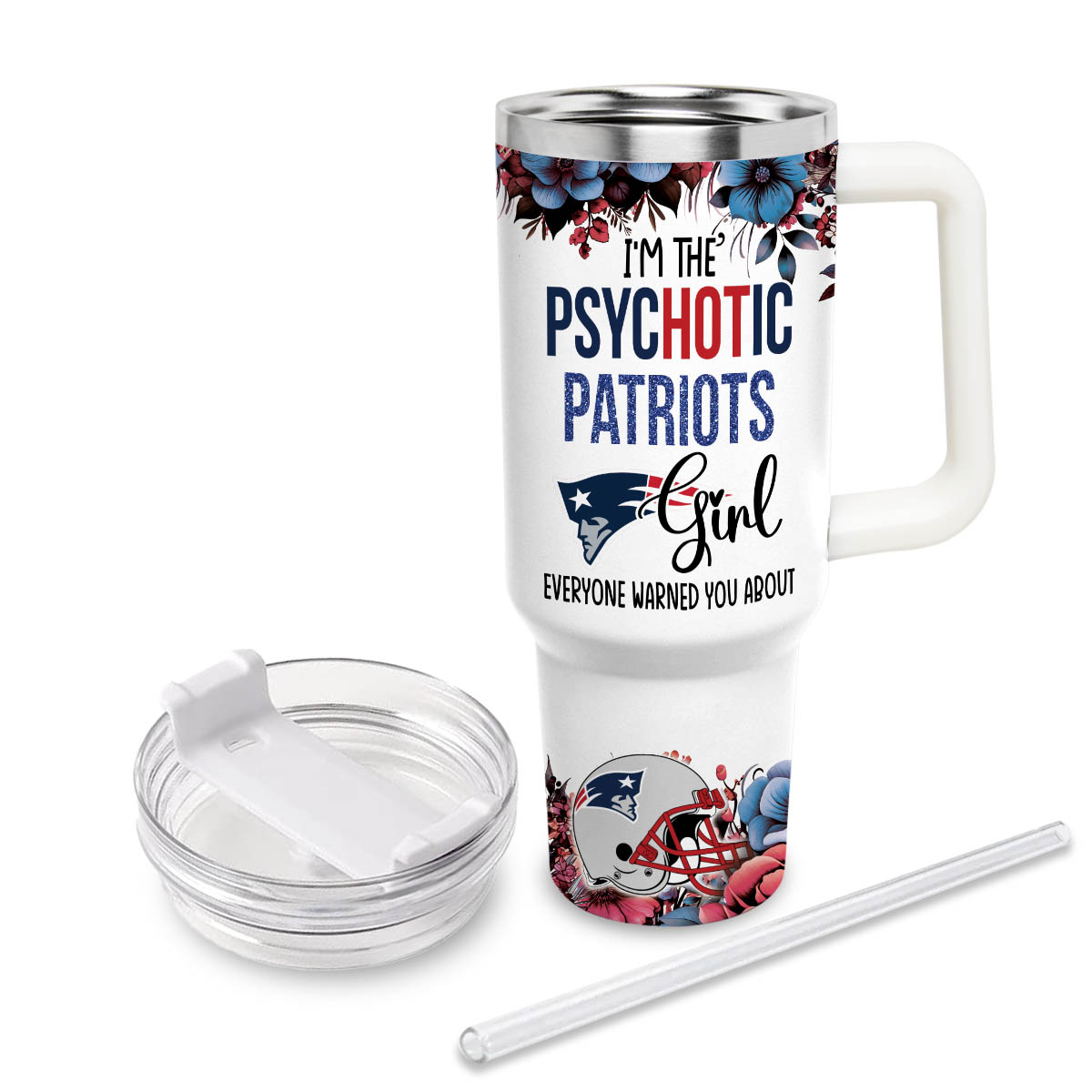 New England Patriots NFL Custom Stanley Cup 40 oz 30 oz Tumbler With Handle