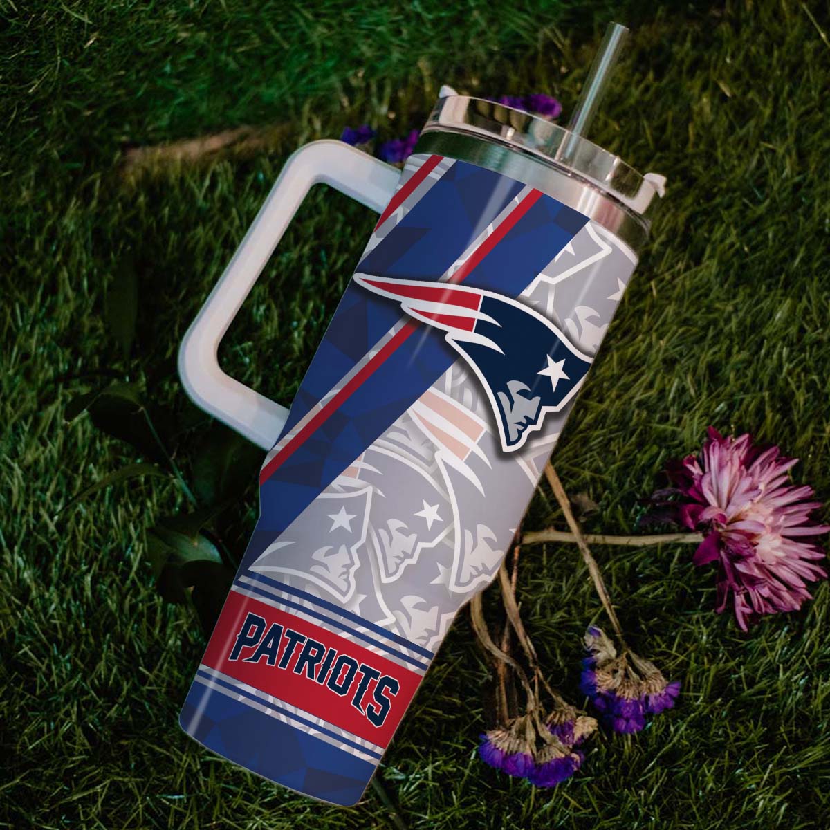 New England Patriots NFL Custom Stanley Cup 40 oz 30 oz Tumbler With Handle