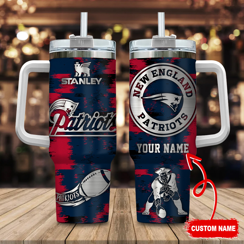 New England Patriots NFL Custom Stanley Cup 40 oz 30 oz Tumbler With Handle