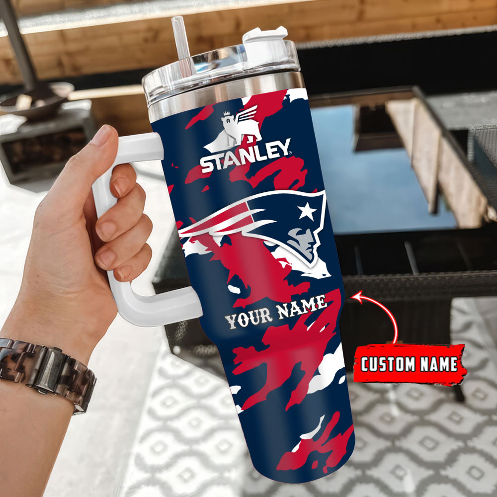 New England Patriots NFL Custom Stanley Cup 40 oz 30 oz Tumbler With Handle