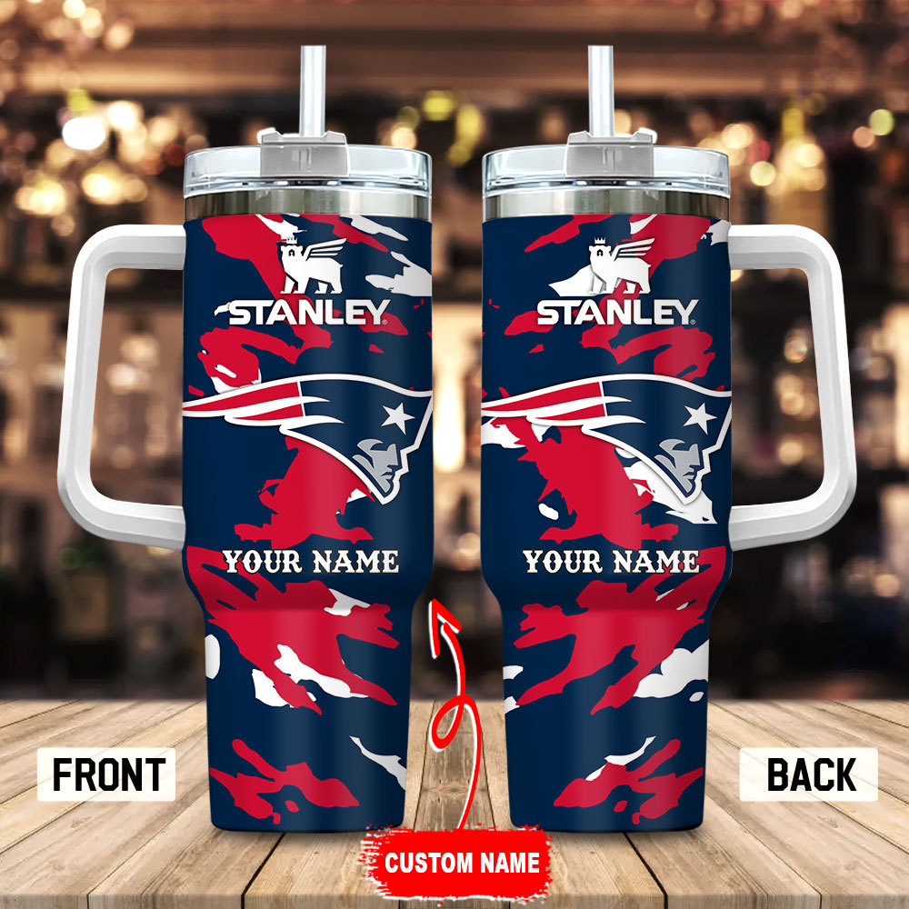 New England Patriots NFL Custom Stanley Cup 40 oz 30 oz Tumbler With Handle