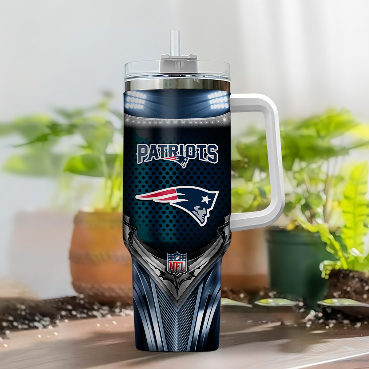 New England Patriots NFL Nutrition Facts Custom Stanley Cup 40 oz 30 oz Tumbler With Handle