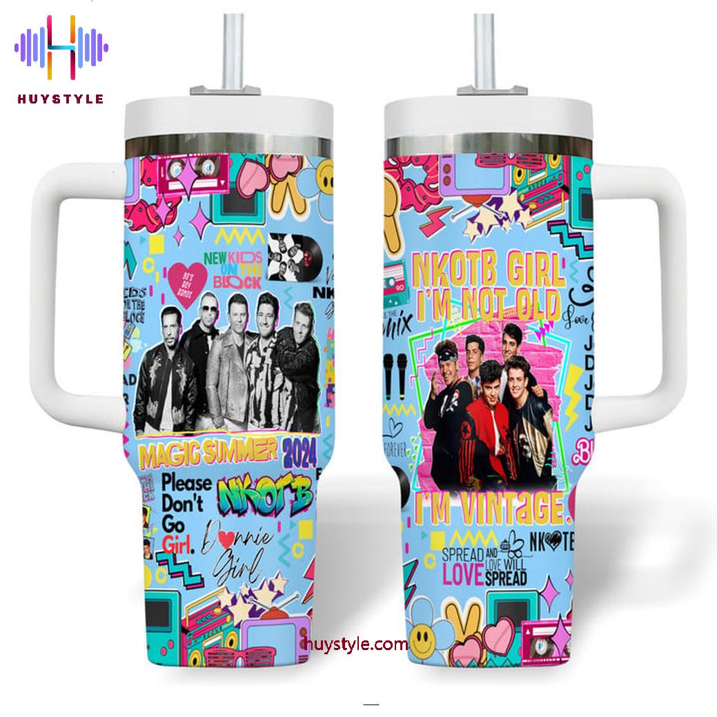 New Kids On The Block Music Custom Stanley Cup 40 oz 30 oz Tumbler With Handle