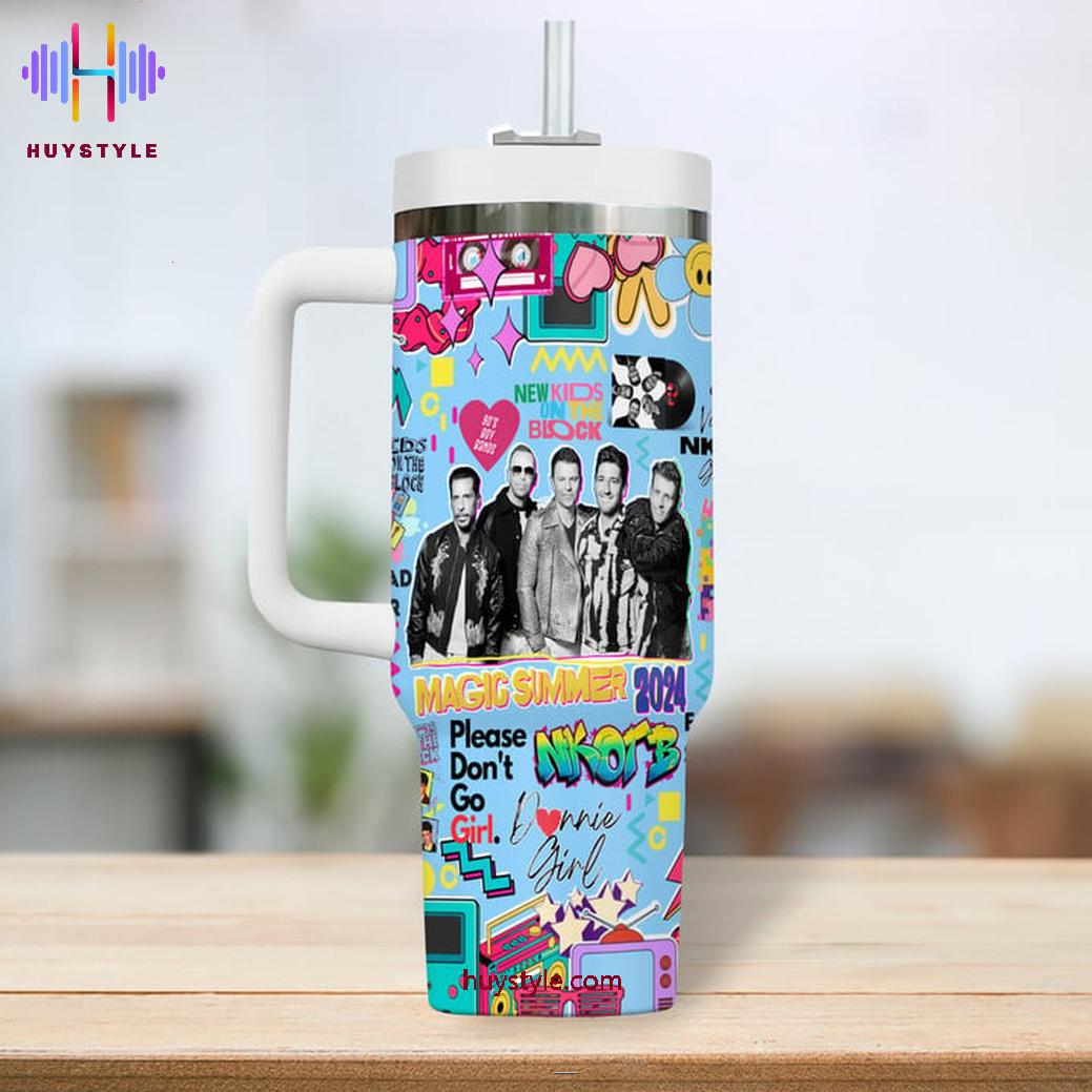 New Kids On The Block Music Custom Stanley Cup 40 oz 30 oz Tumbler With Handle