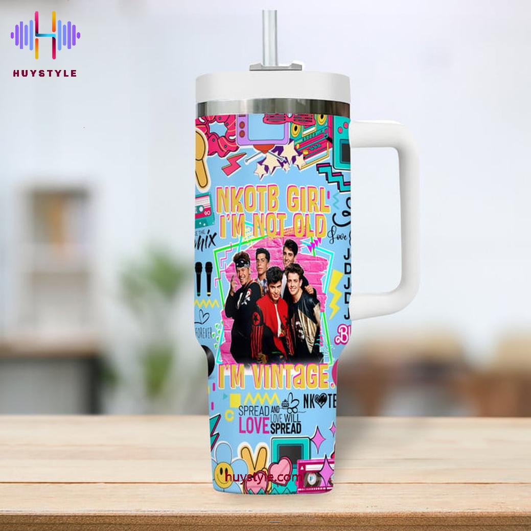 New Kids On The Block Music Custom Stanley Cup 40 oz 30 oz Tumbler With Handle
