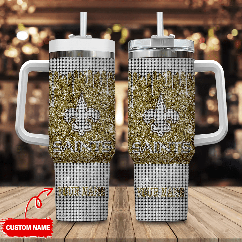 New Orleans Saints NFL Custom Stanley Cup 40 oz 30 oz Tumbler With Handle