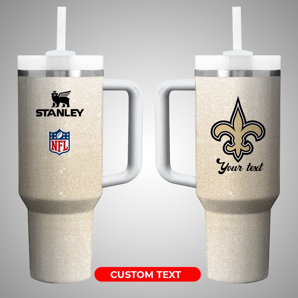 New Orleans Saints NFL Custom Stanley Cup 40 oz 30 oz Tumbler With Handle