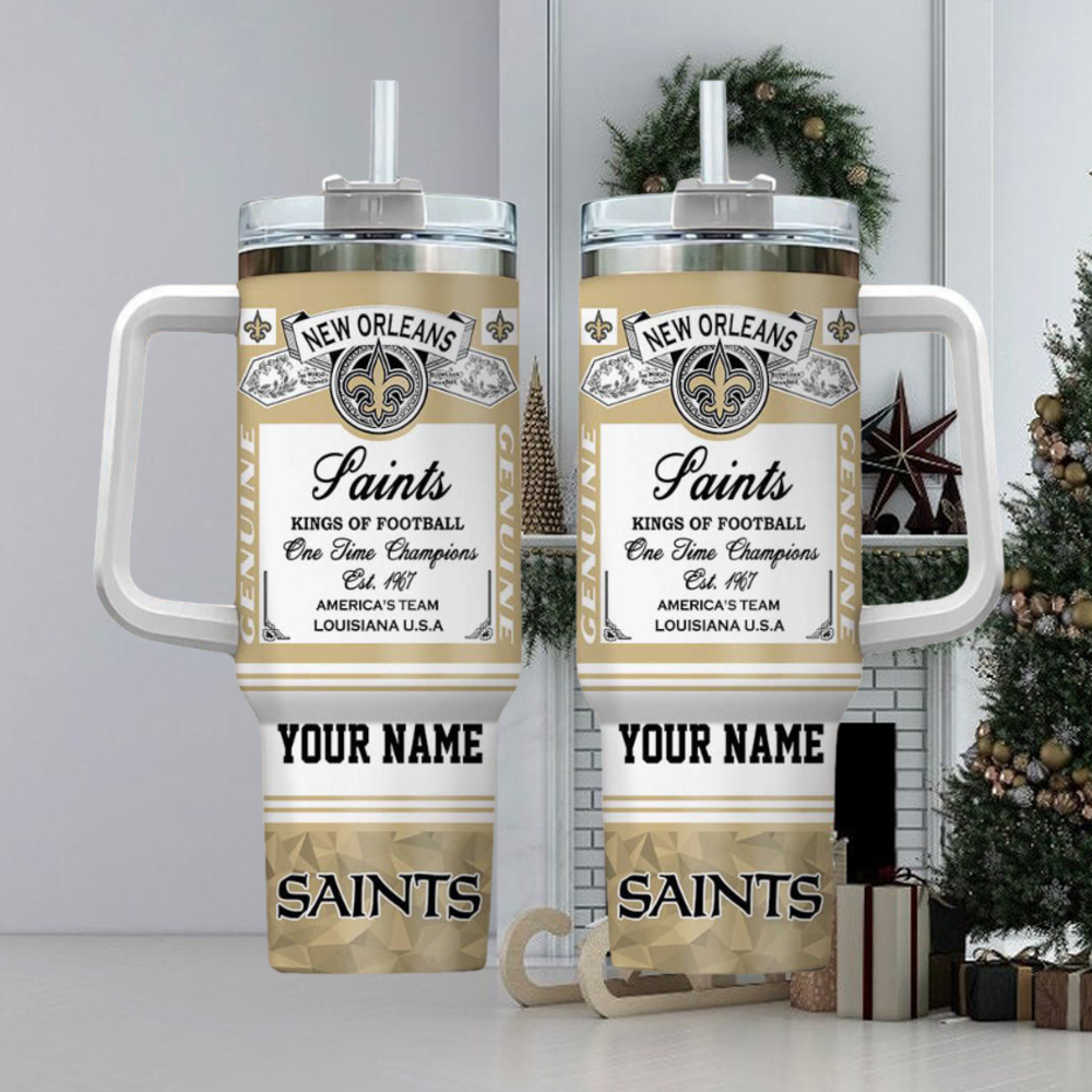 New Orleans Saints NFL Custom Stanley Cup 40 oz 30 oz Tumbler With Handle