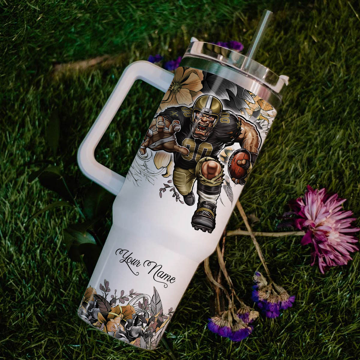 New Orleans Saints NFL Custom Stanley Cup 40 oz 30 oz Tumbler With Handle