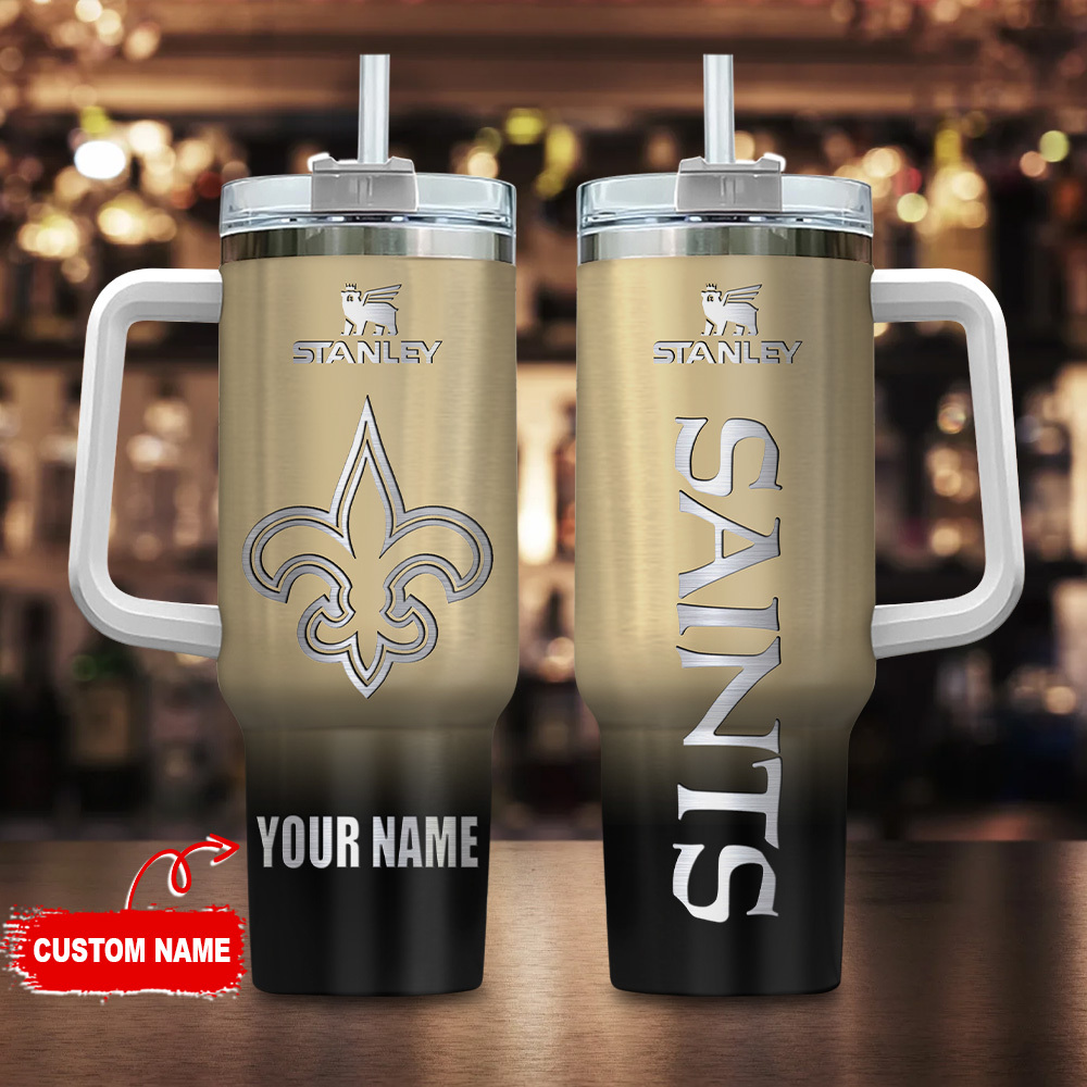 New Orleans Saints NFL Custom Stanley Cup 40 oz 30 oz Tumbler With Handle