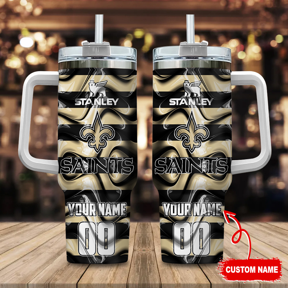 New Orleans Saints NFL Custom Stanley Cup 40 oz 30 oz Tumbler With Handle