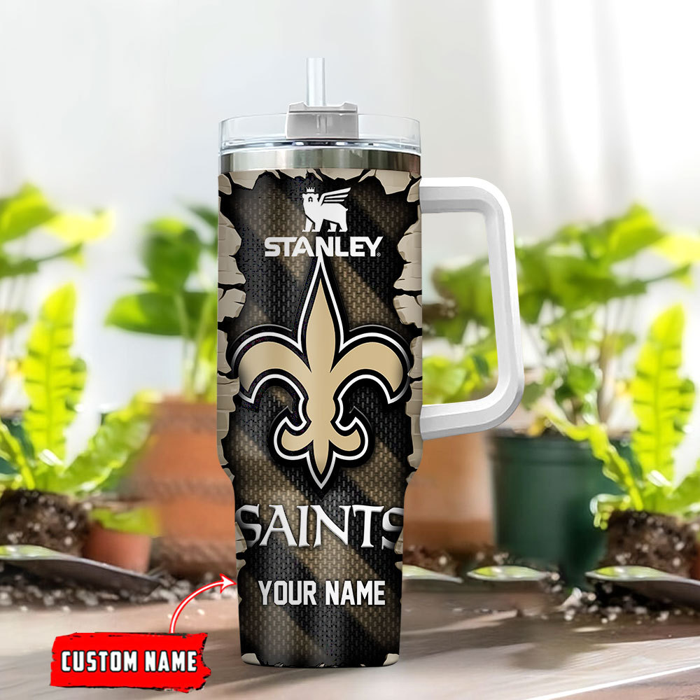 New Orleans Saints NFL Custom Stanley Cup 40 oz 30 oz Tumbler With Handle