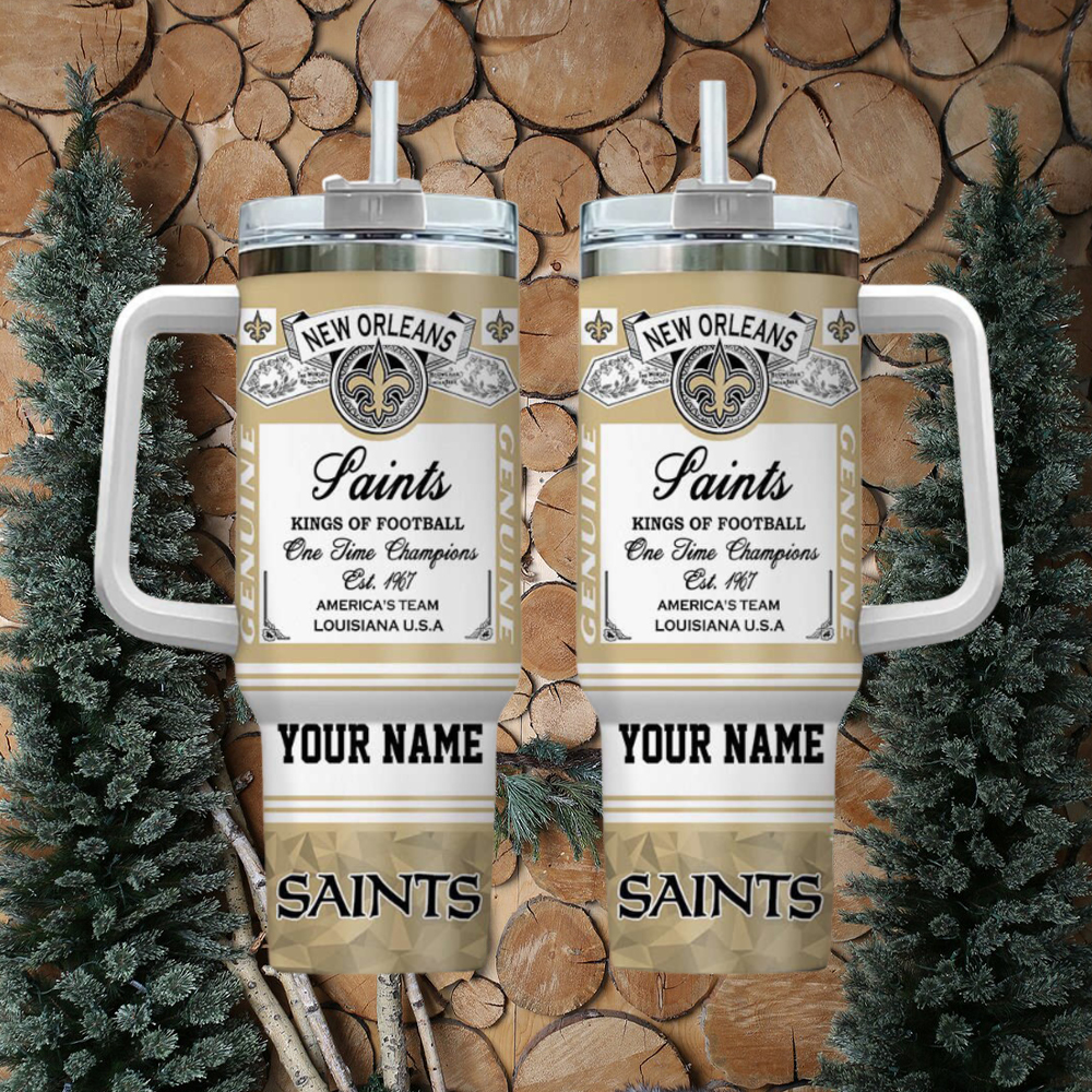 New Orleans Saints NFL Custom Stanley Cup 40 oz 30 oz Tumbler With Handle