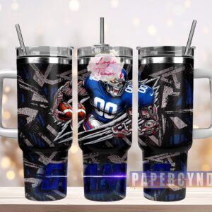 New York Giants Custom Stanley Cup 40 oz 30 oz Tumbler With Handle