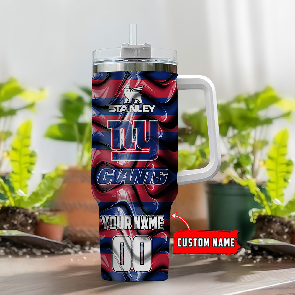 New York Giants NFL Custom Stanley Cup 40 oz 30 oz Tumbler With Handle