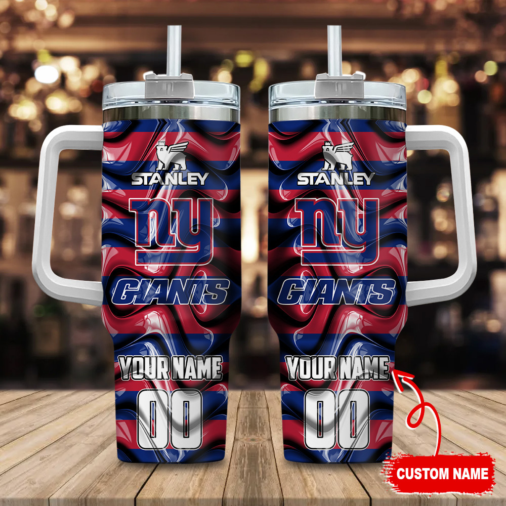 New York Giants NFL Custom Stanley Cup 40 oz 30 oz Tumbler With Handle