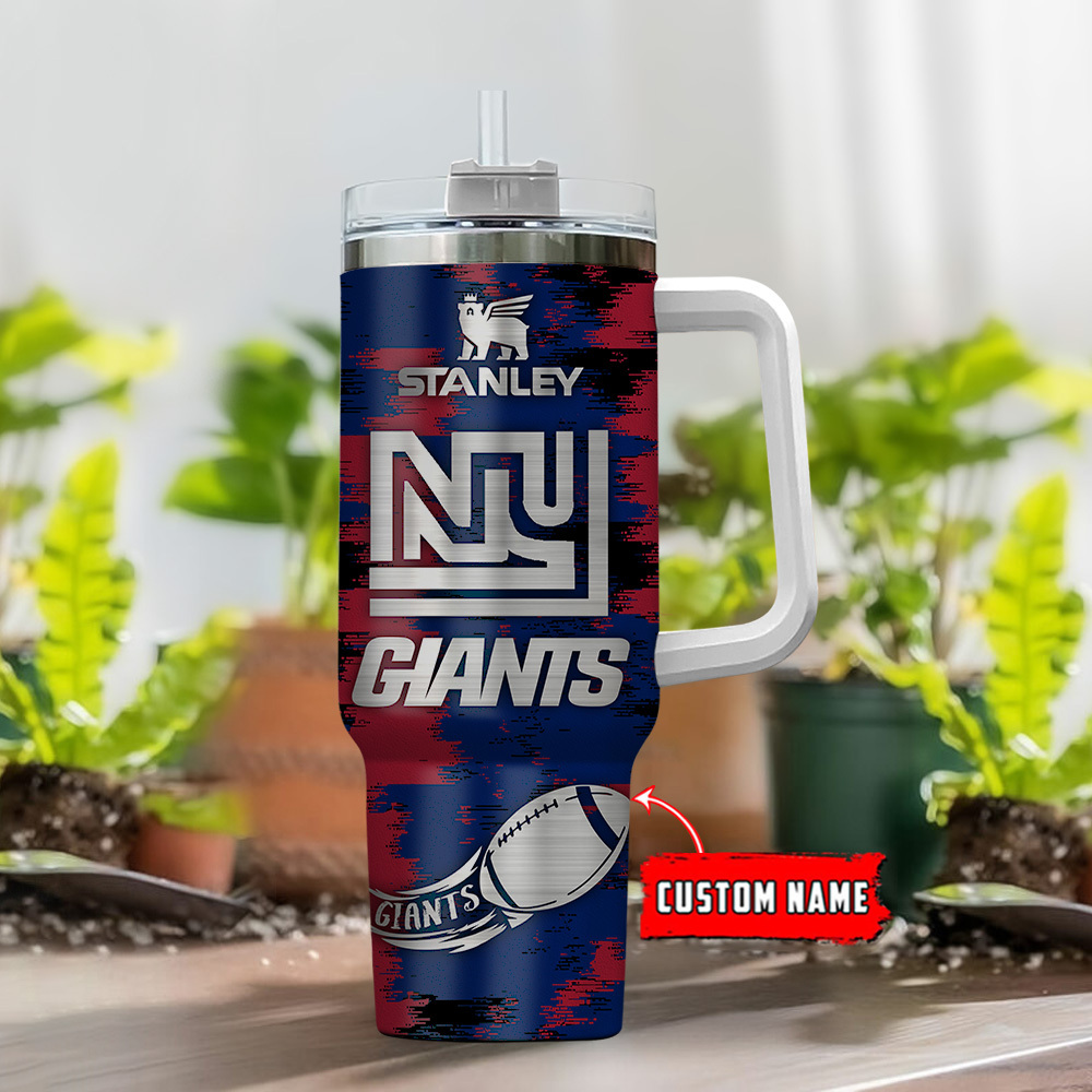 New York Giants NFL Custom Stanley Cup 40 oz 30 oz Tumbler With Handle