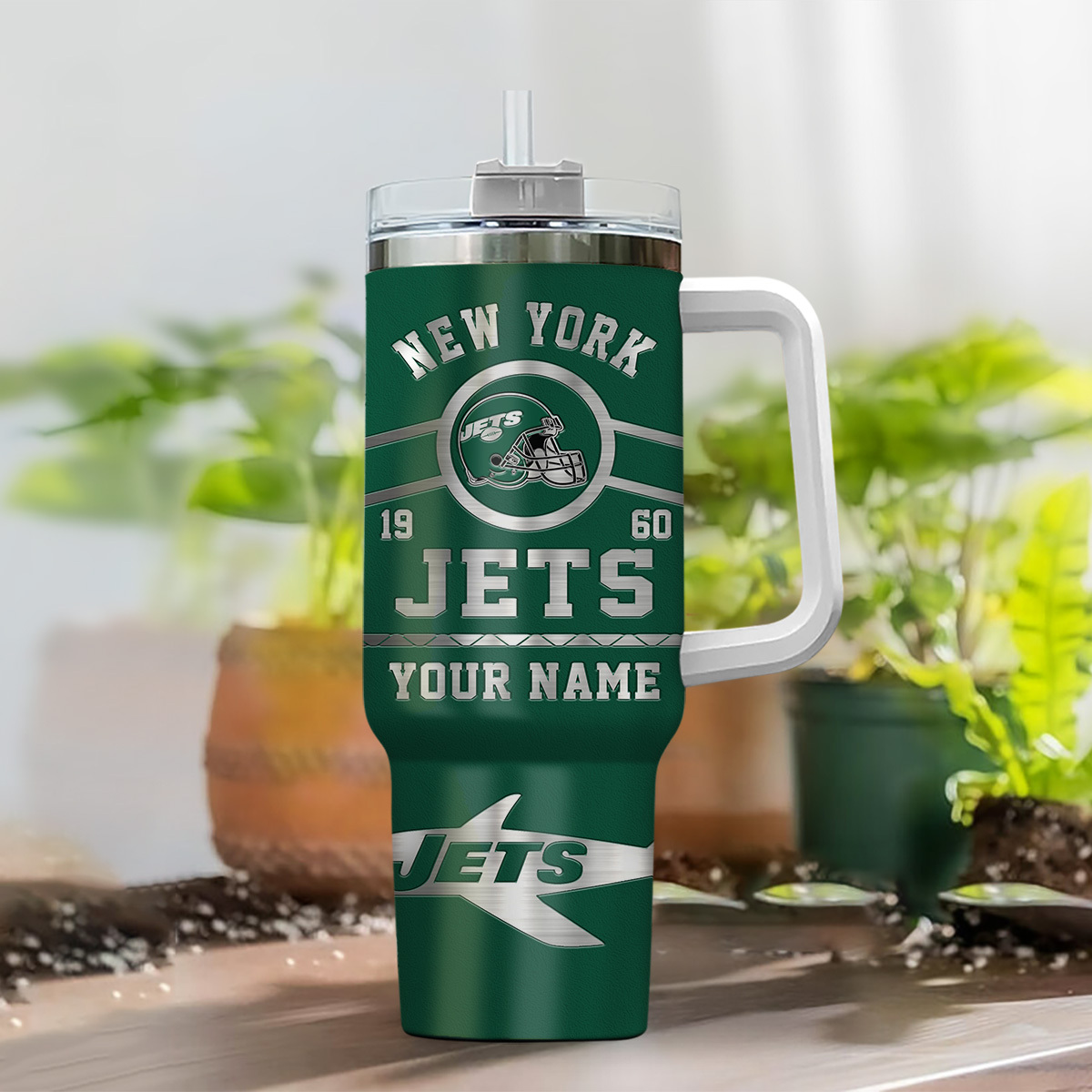 New York Jets NFL Custom Stanley Cup 40 oz 30 oz Tumbler With Handle