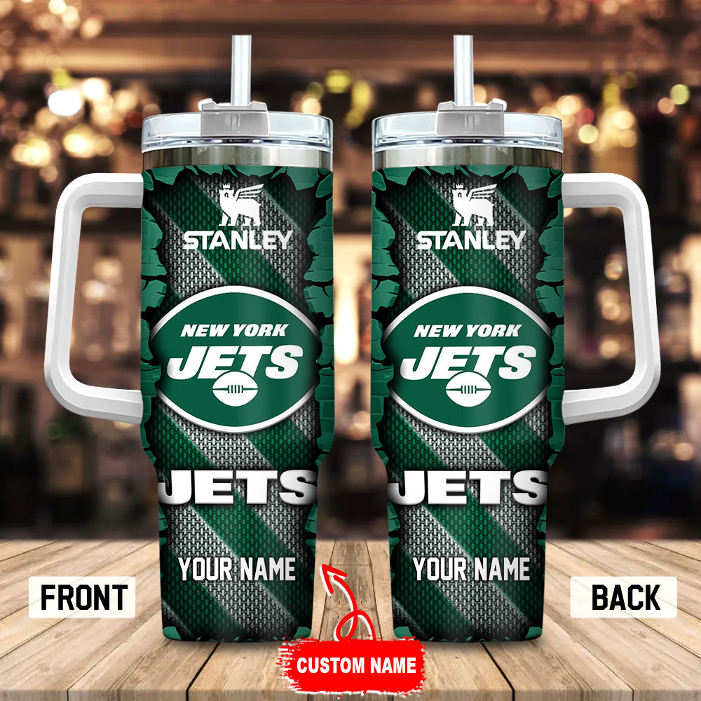 New York Jets NFL Custom Stanley Cup 40 oz 30 oz Tumbler With Handle