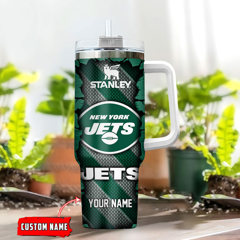 New York Jets NFL Custom Stanley Cup 40 oz 30 oz Tumbler With Handle