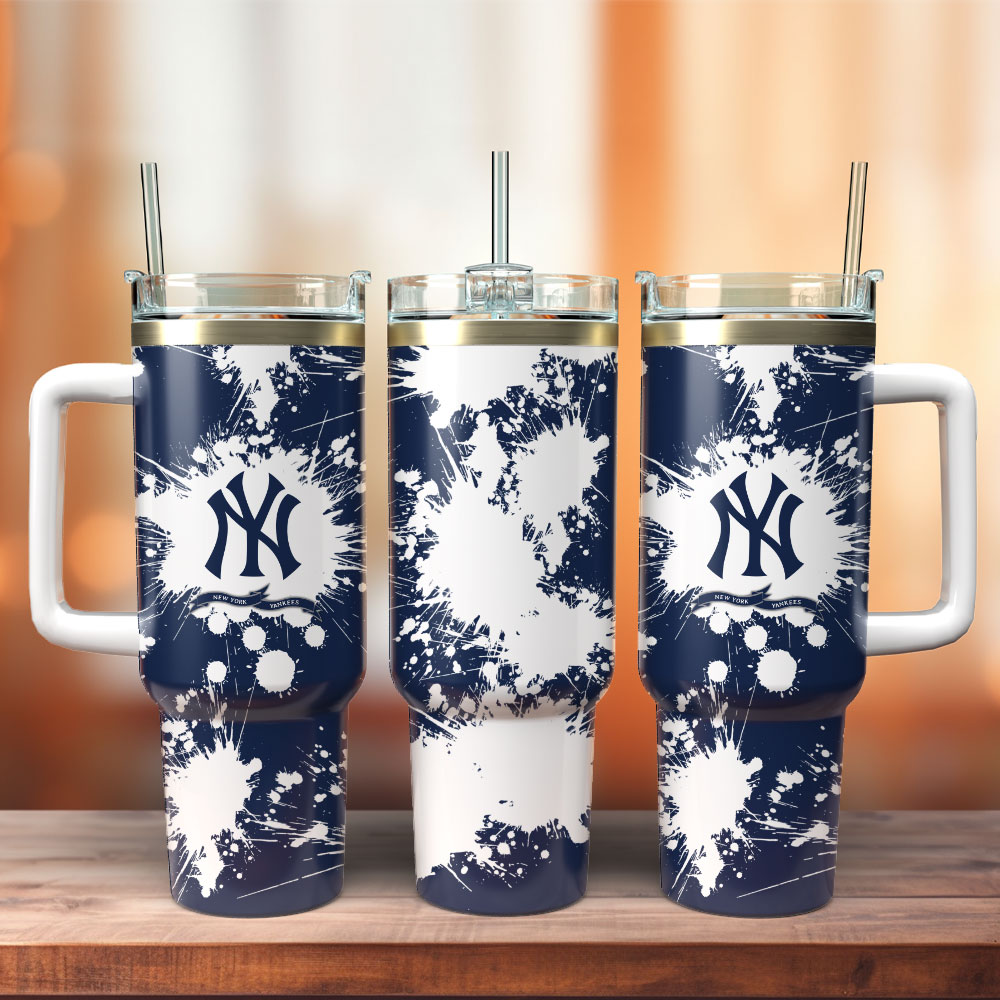 New York Yankees Baseball Team MLB Custom Stanley Cup 40 oz 30 oz Tumbler With Handle
