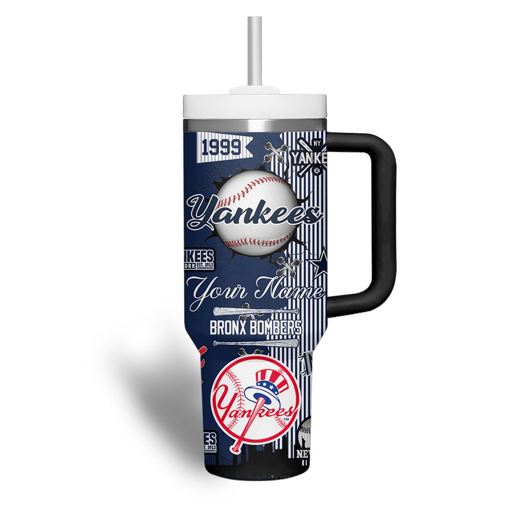 New York Yankees MLB Custom Stanley Cup 40 oz 30 oz Tumbler With Handle
