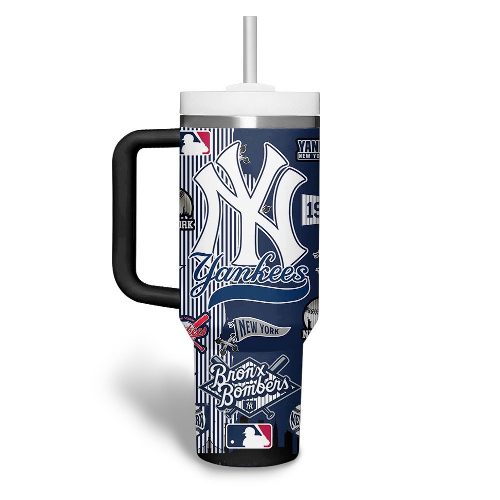 New York Yankees MLB Custom Stanley Cup 40 oz 30 oz Tumbler With Handle