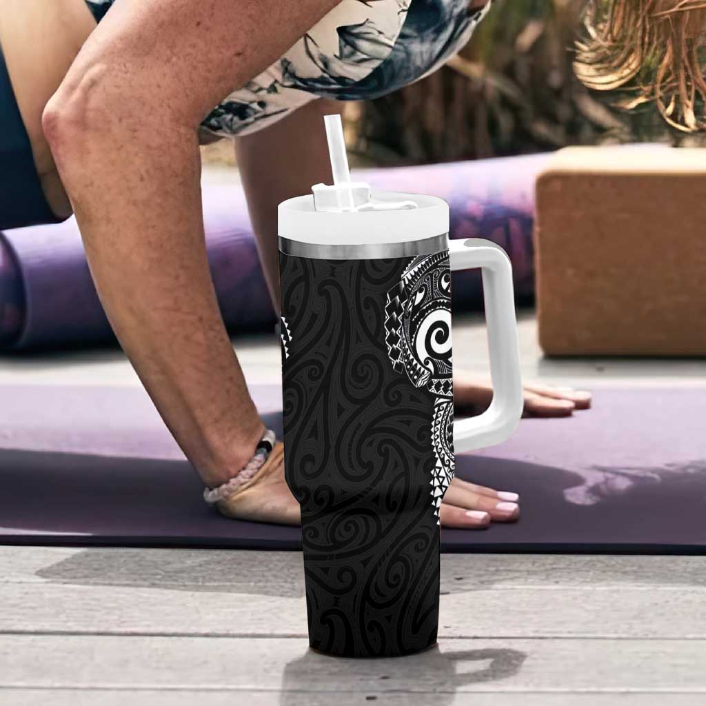 New Zealand Maori Koru Art Traditional Tattoo Custom Stanley Cup 40 oz 30 oz Tumbler With Handle