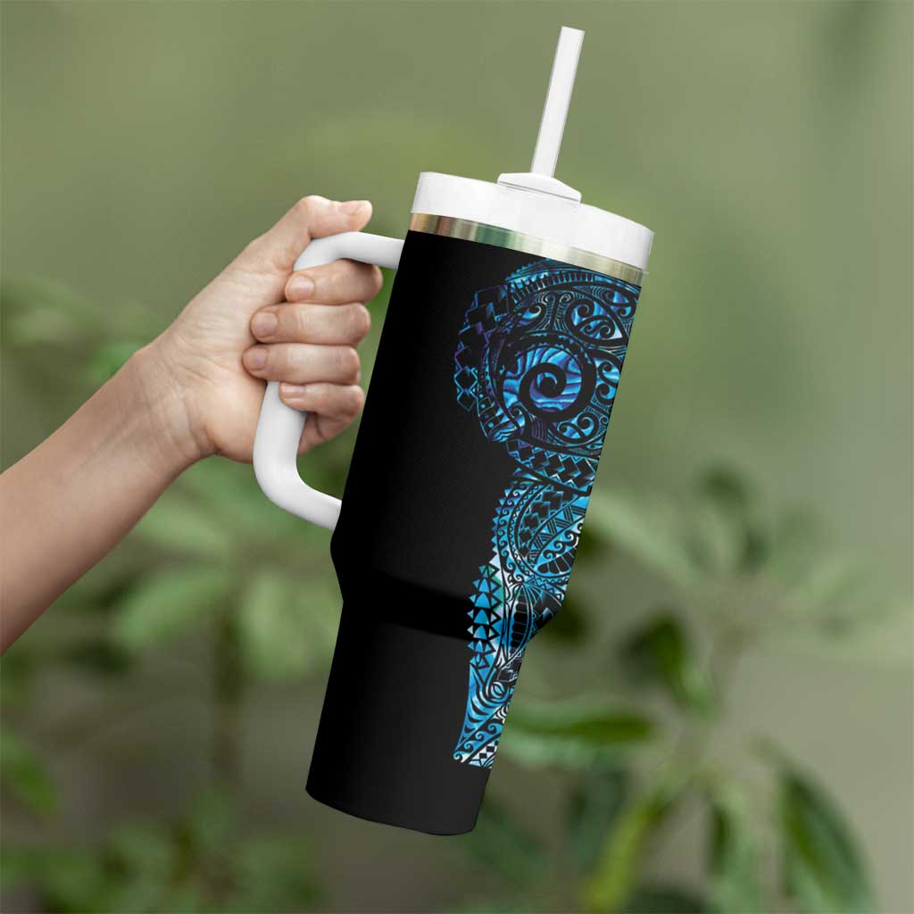 New Zealand Maori Koru Art Traditional Tattoo Custom Stanley Cup 40 oz 30 oz Tumbler With Handle