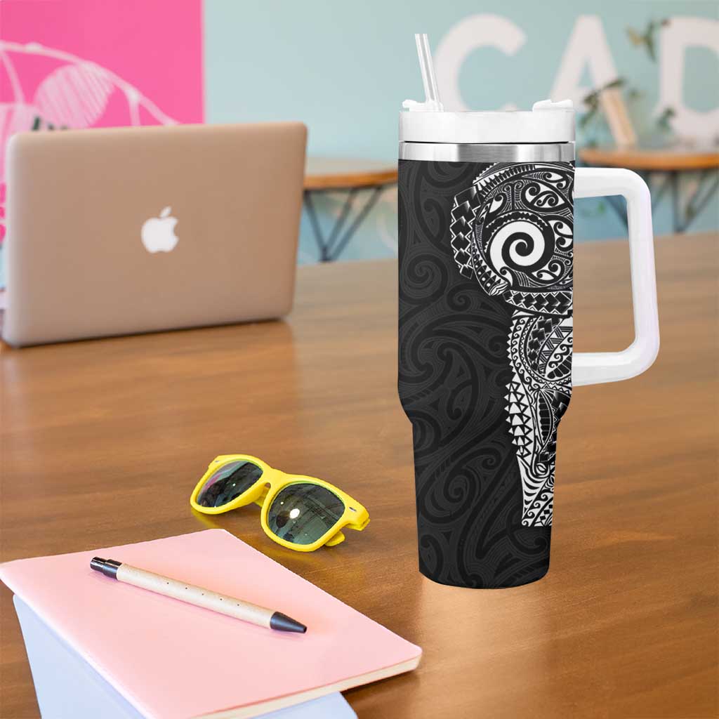 New Zealand Maori Koru Art Traditional Tattoo Custom Stanley Cup 40 oz 30 oz Tumbler With Handle